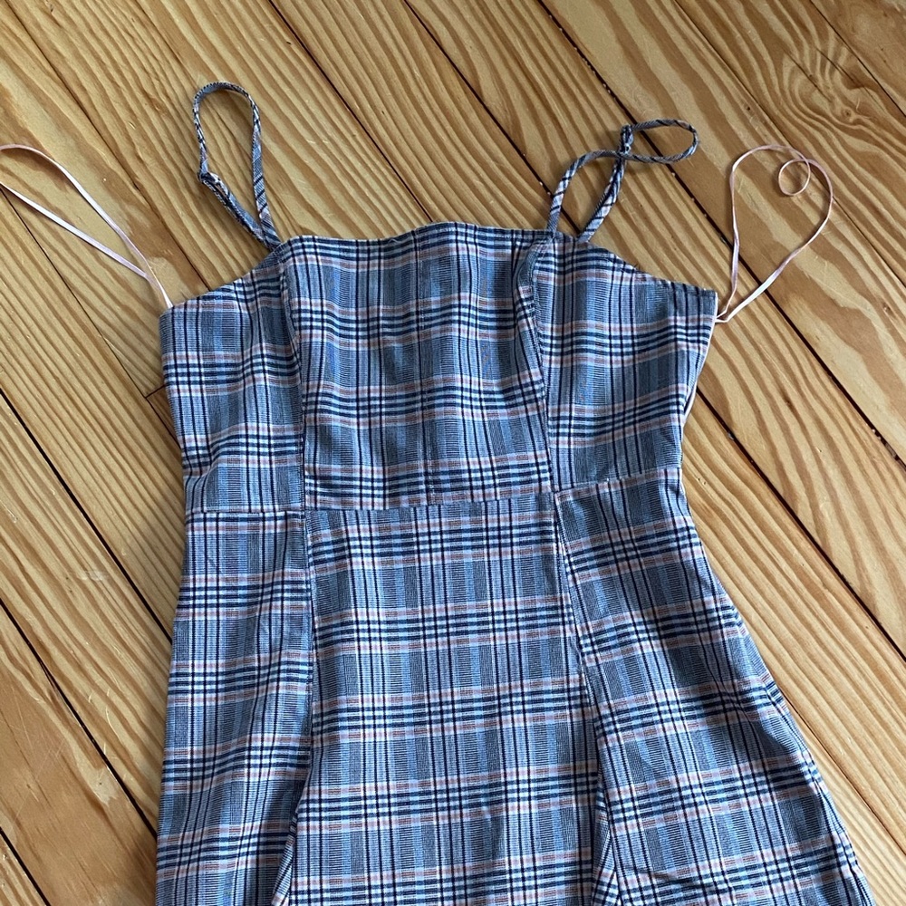 Plaid Black Beige and Gray Urban Outfitters dress